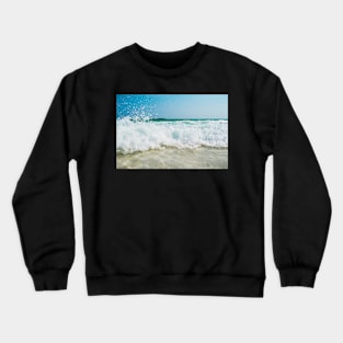 Ocean Waves on the Beach Crewneck Sweatshirt